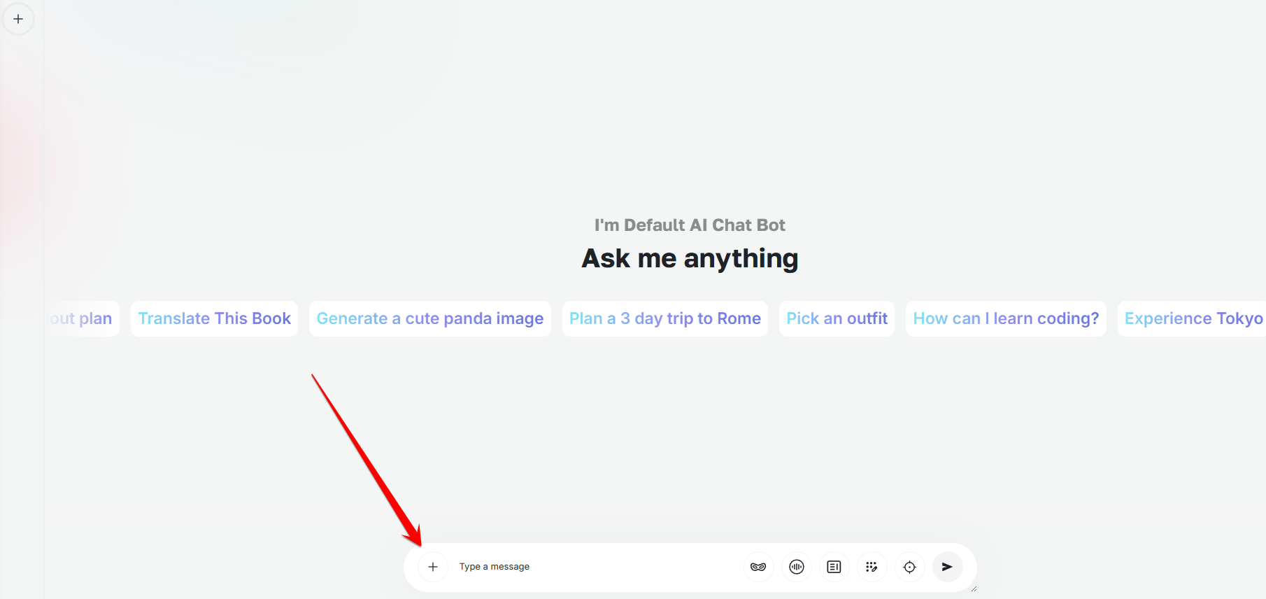 AI Chat Pro workspace with the new-message control highlighted
